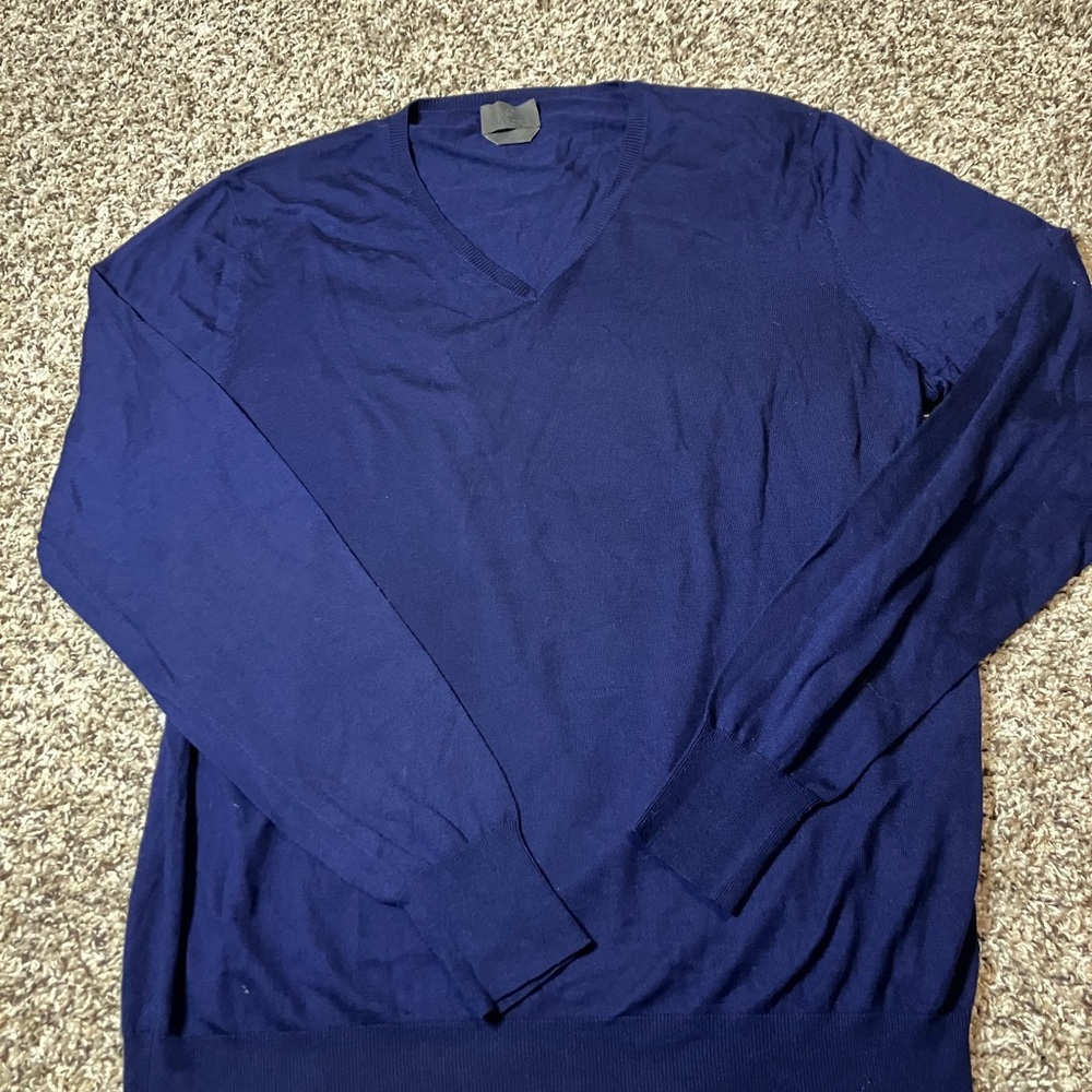 G/FORE Men's Deep Blue V-Neck Sweater